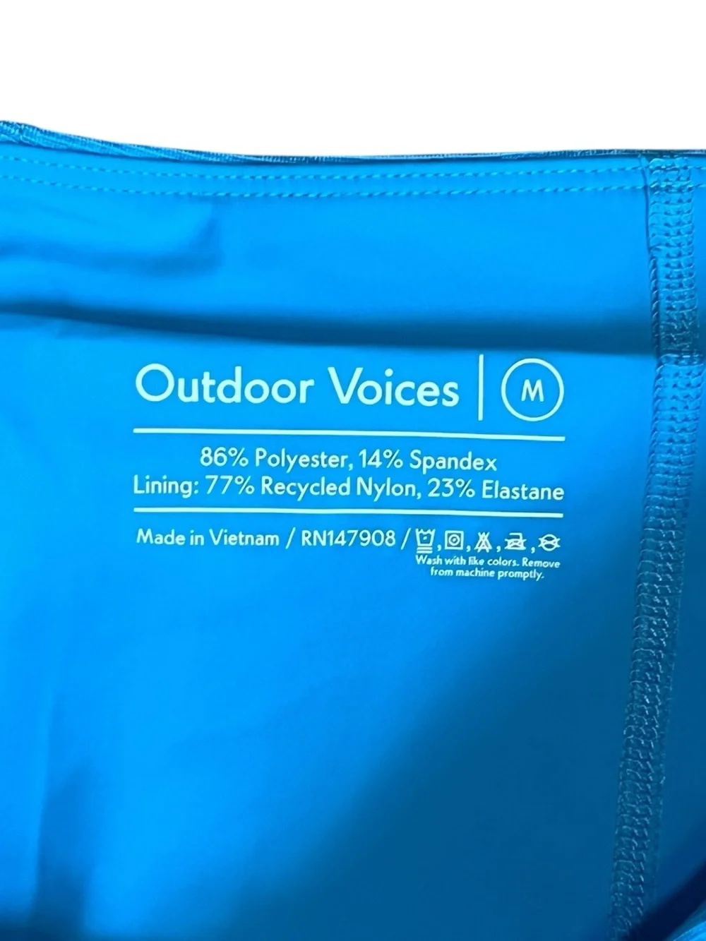 Outdoor Voices Women’s Sz M Blue Hudson Skort Skirt Pull On